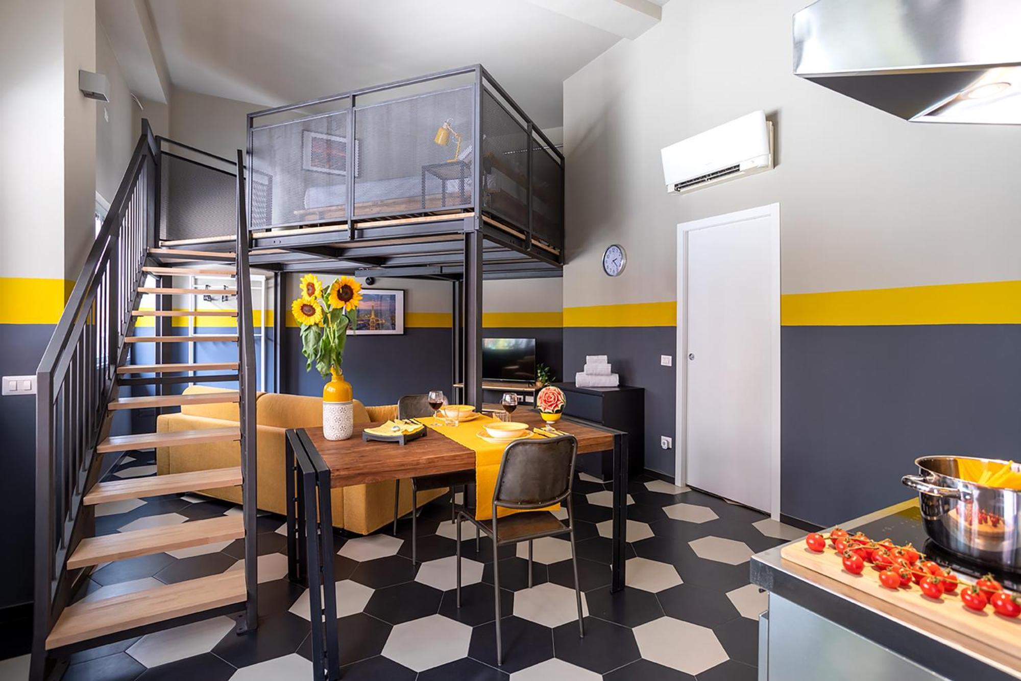 Appartement Duomo-porta Venezia Design Loft Giallo 2 Milan